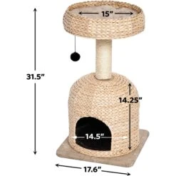 MidWest Feline Nuvo Scout 31.5-in Modern Wicker Cat Tree & Condo 7 MidWest Feline Nuvo Scout 31.5-in Modern Wicker Cat Tree & Condo -Cat Supplies 198505 PT1. AC SS1800 V1582738728