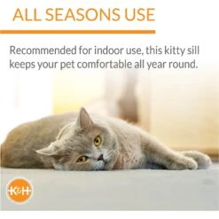 K&H Pet Products Unheated Kitty Sill Cat Window Perch -Cat Supplies 199074 PT3. AC SS1800 V1685649694