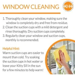 K&H Pet Products EZ Mount Cat Window Perch -Cat Supplies 199121 PT5. AC SS1800 V1695740297