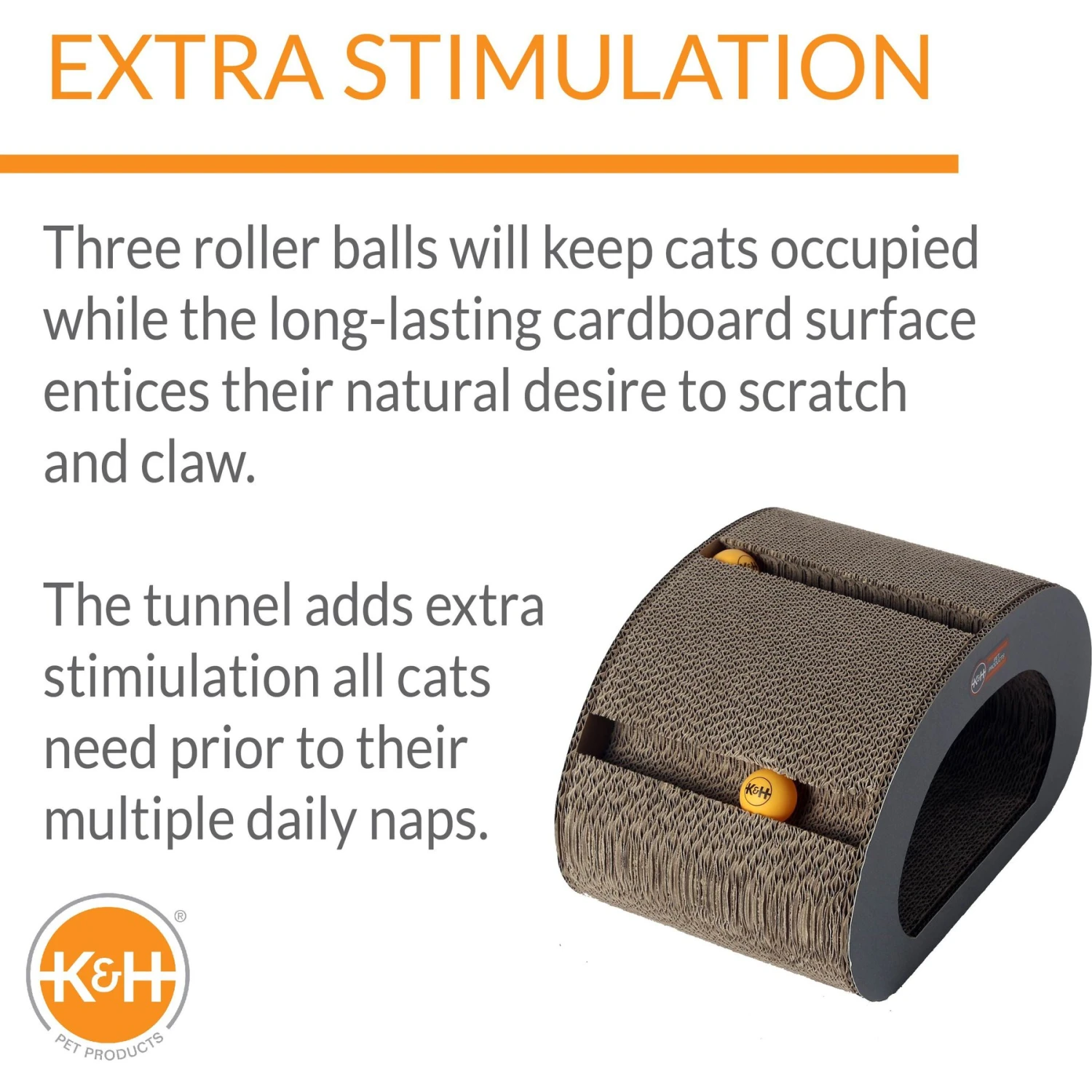 K&H Pet Products Creative Kitty Tunnel Cat Scratcher Toy 4 K&H Pet Products Creative Kitty Tunnel Cat Scratcher Toy - Image 2