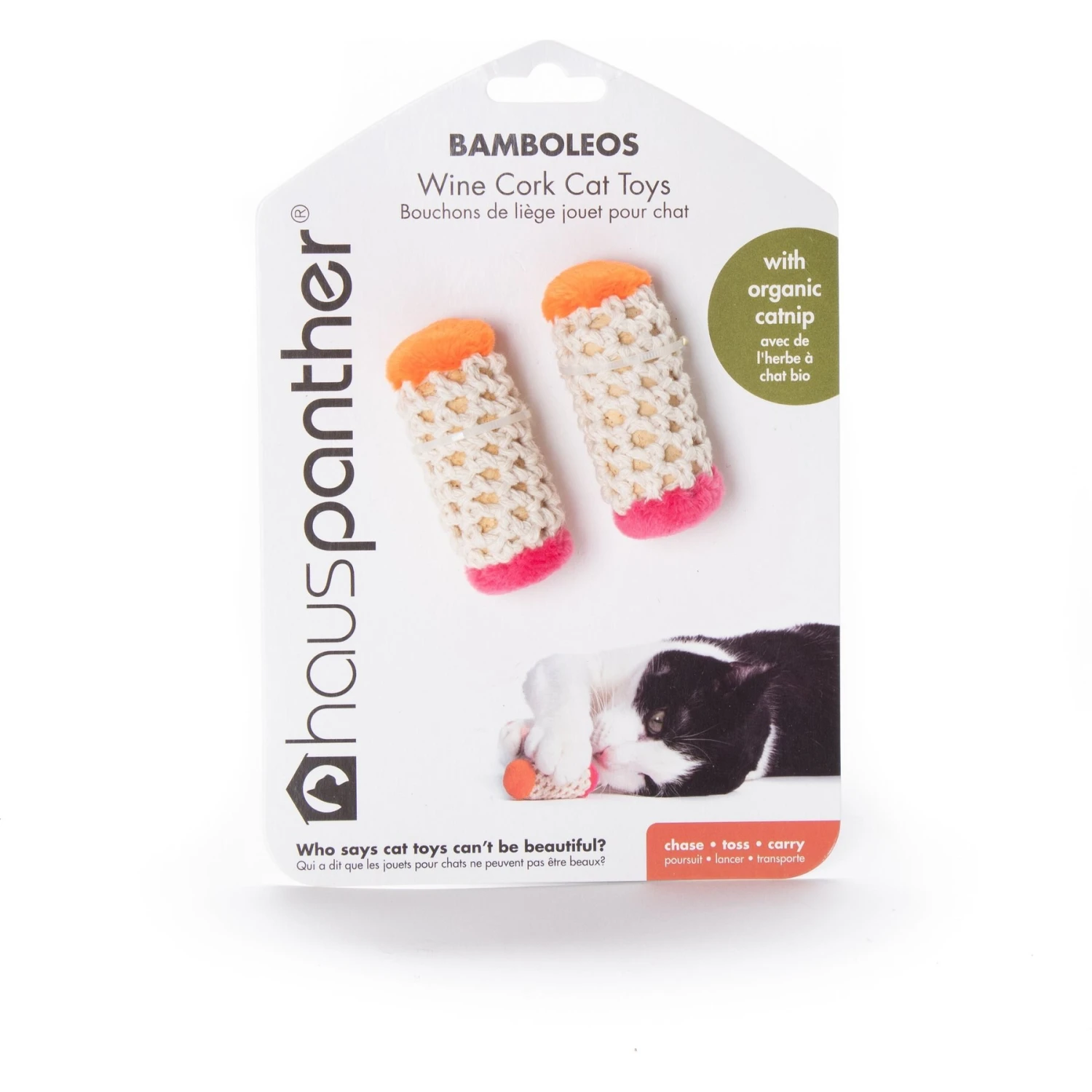 Hauspanther Bamboleos Wine Cork Catnip Chaser Cat Toy 4 Hauspanther Bamboleos Wine Cork Catnip Chaser Cat Toy - Image 2