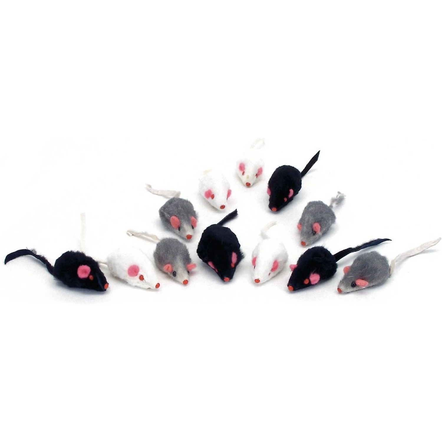 Turbo Assorted Mice Cat Toy, 12 Count 3 Turbo Assorted Mice Cat Toy, 12 Count