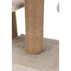 TRIXIE Valencia 28-in Plush Cat Tree & Scratching Post With Condo & Cat Toy -Cat Supplies 204179 PT3. AC SS1800 V1570558945