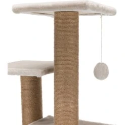 TRIXIE Valencia 28-in Plush Cat Tree & Scratching Post With Condo & Cat Toy -Cat Supplies 204179 PT7. AC SS1800 V1570558957