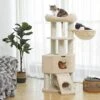 FEANDREA 55.5-in Faux Fleece Cat Tree & Condo -Cat Supplies 205223 MAIN. AC SS1800 V1648066624