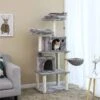 FEANDREA 55.1-in Faux Fleece Cat Tree & Condo -Cat Supplies 205247 MAIN. AC SS1800 V1648065137