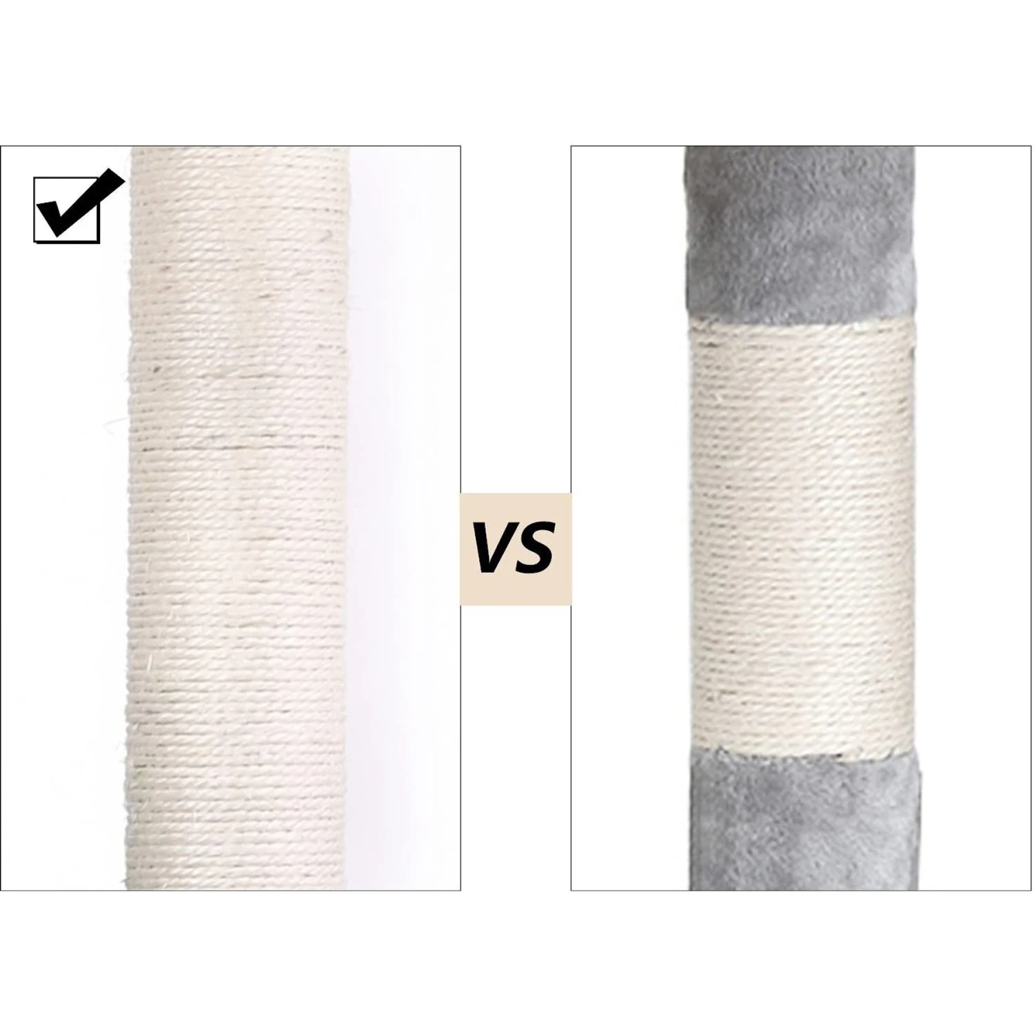 FEANDREA 55.1-in Faux Fleece Cat Tree & Condo 8 FEANDREA 55.1-in Faux Fleece Cat Tree & Condo - Image 6