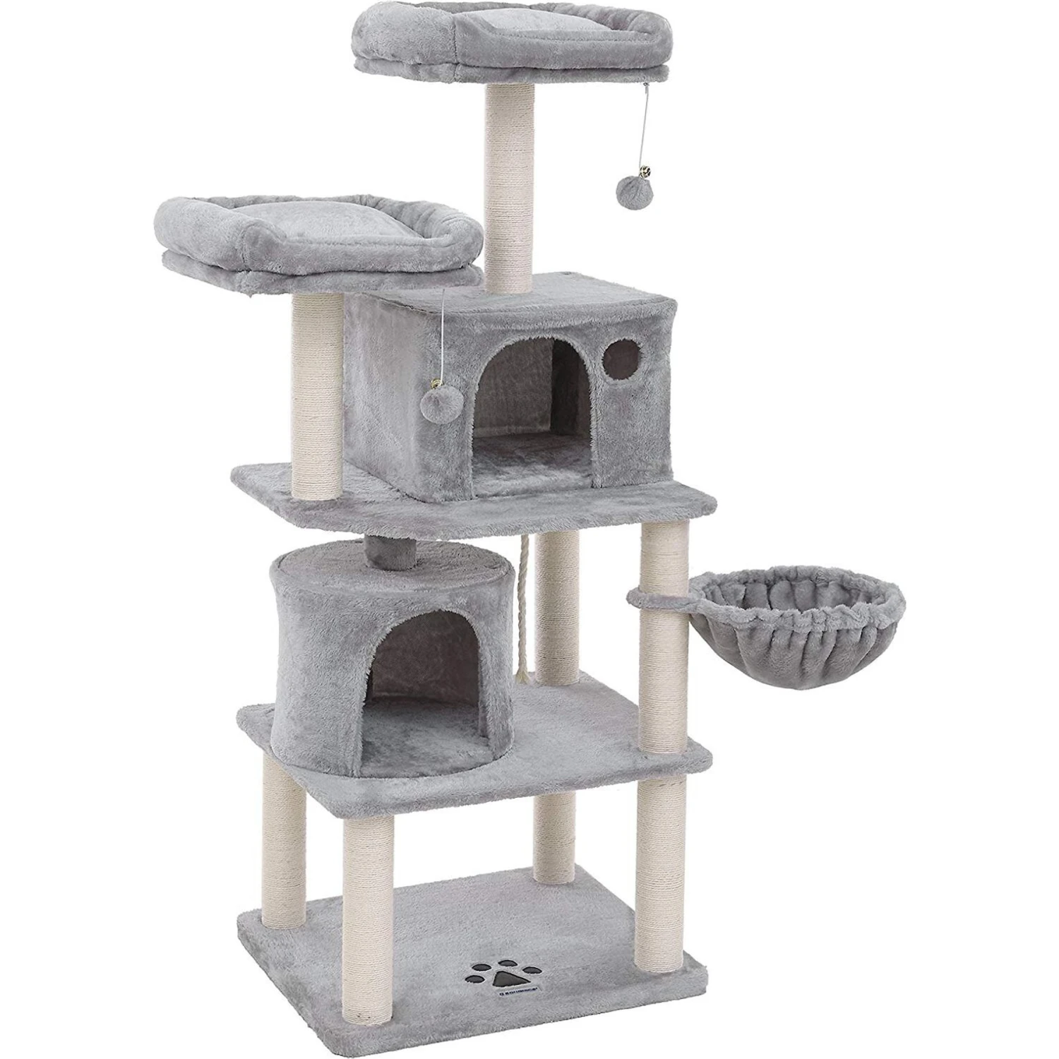 FEANDREA 55.1-in Faux Fleece Cat Tree & Condo 10 FEANDREA 55.1-in Faux Fleece Cat Tree & Condo - Image 8