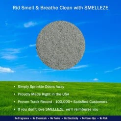 Smelleze Natural Pet Litter Deodorizer Granules, 2-lb Bottle -Cat Supplies 205621 PT2. AC SS1800 V1628703071