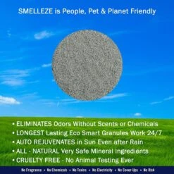 Smelleze Natural Pet Litter Deodorizer Granules, 2-lb Bottle -Cat Supplies 205621 PT4. AC SS1800 V1628703690