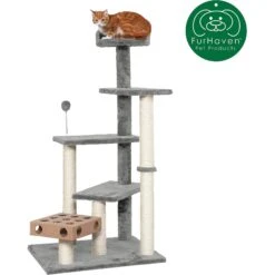 Tiger Tough Play Stairs 49.5-in Faux Fur Cat Tree 13 Tiger Tough Play Stairs 49.5-in Faux Fur Cat Tree -Cat Supplies 206576 PT3. AC SS1800 V1618279006