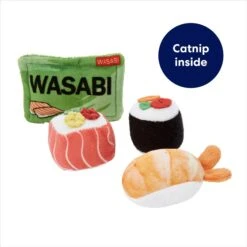 Frisco Sushi Plush Cat Toy With Catnip -Cat Supplies 213910 PT2. AC SS1800 V1691783971