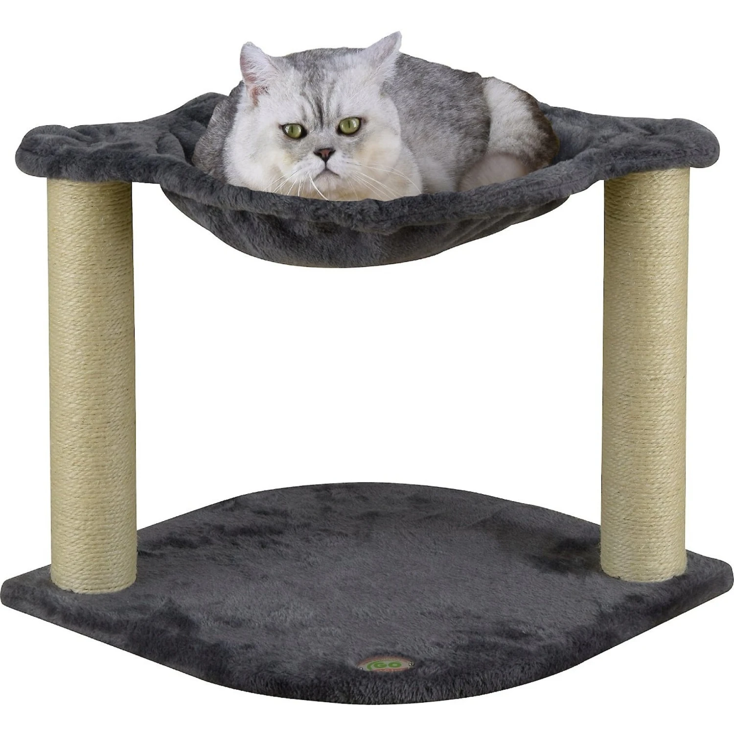 Go Pet Club 18-in Faux Fur Cat Tree 4 Go Pet Club 18-in Faux Fur Cat Tree - Image 2