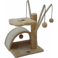 Go Pet Club 22-in Cat Tree Condo & Scratching Pad -Cat Supplies 216912 pt2. AC SS1800 V1579195150