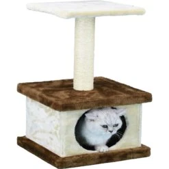 Go Pet Club 22-in Economical Cat Tree Condo, Beige/Brown 7 Go Pet Club 22-in Economical Cat Tree Condo, Beige/Brown -Cat Supplies 216916 PT1. AC SS1800 V1587484023