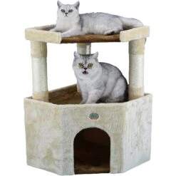 Go Pet Club 32-in Large Perch Cat Tree Condo -Cat Supplies 216950 pt1. AC SS1800 V1579195118
