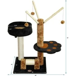 Go Pet Club 32-in Perch Cat Tree, Brown/Black 9 Go Pet Club 32-in Perch Cat Tree, Brown/Black -Cat Supplies 216952 PT3. AC SS1800 V1671226225