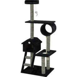Go Pet Club 60-in Sisal Posts Cat Tree Condo, Black 8 Go Pet Club 60-in Sisal Posts Cat Tree Condo, Black -Cat Supplies 217082 pt2. AC SS1800 V1579195387