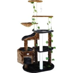 Go Pet Club 74-in Forest With Leaves Cat Tree, Black/ Brown 7 Go Pet Club 74-in Forest With Leaves Cat Tree, Black/ Brown -Cat Supplies 217146 pt2. AC SS1800 V1579196012