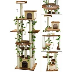Go Pet Club 85-in Forest With Leaves Cat Tree, Beige/ Brown -Cat Supplies 217158 PT3. AC SS1800 V1702056887
