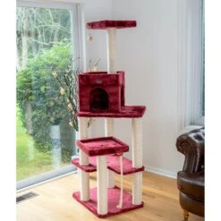 Armarkat 69-in Faux Fur Covered House & Cat Tree 14 Armarkat 69-in Faux Fur Covered House & Cat Tree -Cat Supplies 218999 PT3. AC SS1800 V1603295485