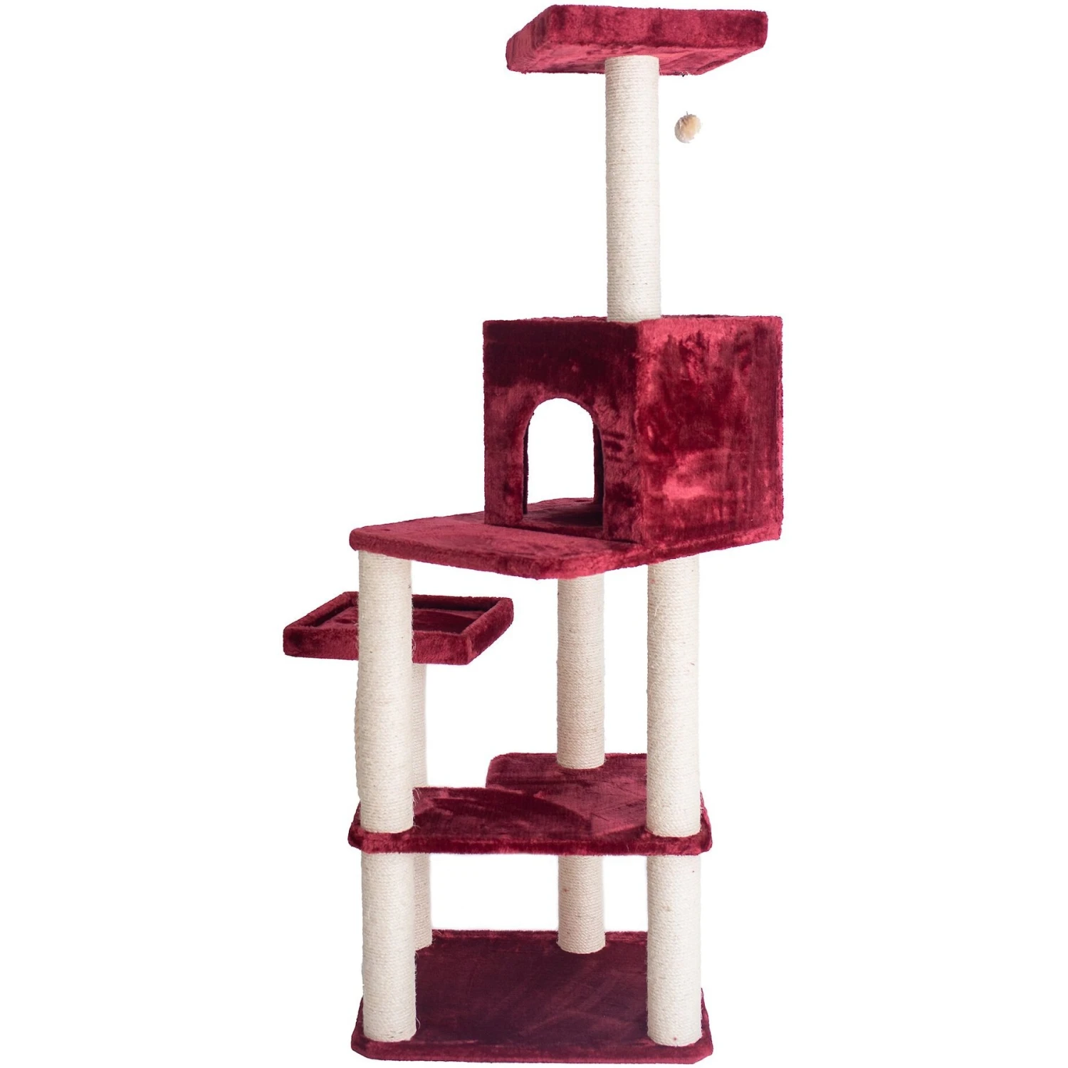 Armarkat 69-in Faux Fur Covered House & Cat Tree 9 Armarkat 69-in Faux Fur Covered House & Cat Tree - Image 7