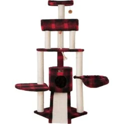 Armarkat 58-in Classic Cat Tree, Tartain Plaid -Cat Supplies 219004 PT2. AC SS1800 V1603336582