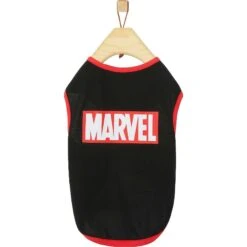 Marvel Logo Dog & Cat T-Shirt, Black