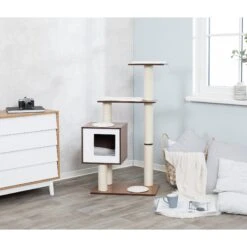 TRIXIE Avoca 48-in Modern Wooden Tower Cat Scratching Post -Cat Supplies 221699 pt2. AC SS1800 V1582062493