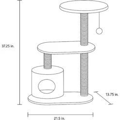 TRIXIE Casta 37.5-in Plush Cat Tower -Cat Supplies 221705 pt2. AC SS1800 V1582061583