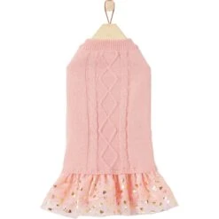 Frisco Cable Knit Dog & Cat Sweater Dress -Cat Supplies 223706 PT3. AC SS1800 V1599055627