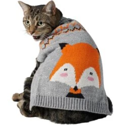Frisco Fox Dog & Cat Sweater -Cat Supplies 223811 PT2. AC SS1800 V1599408379