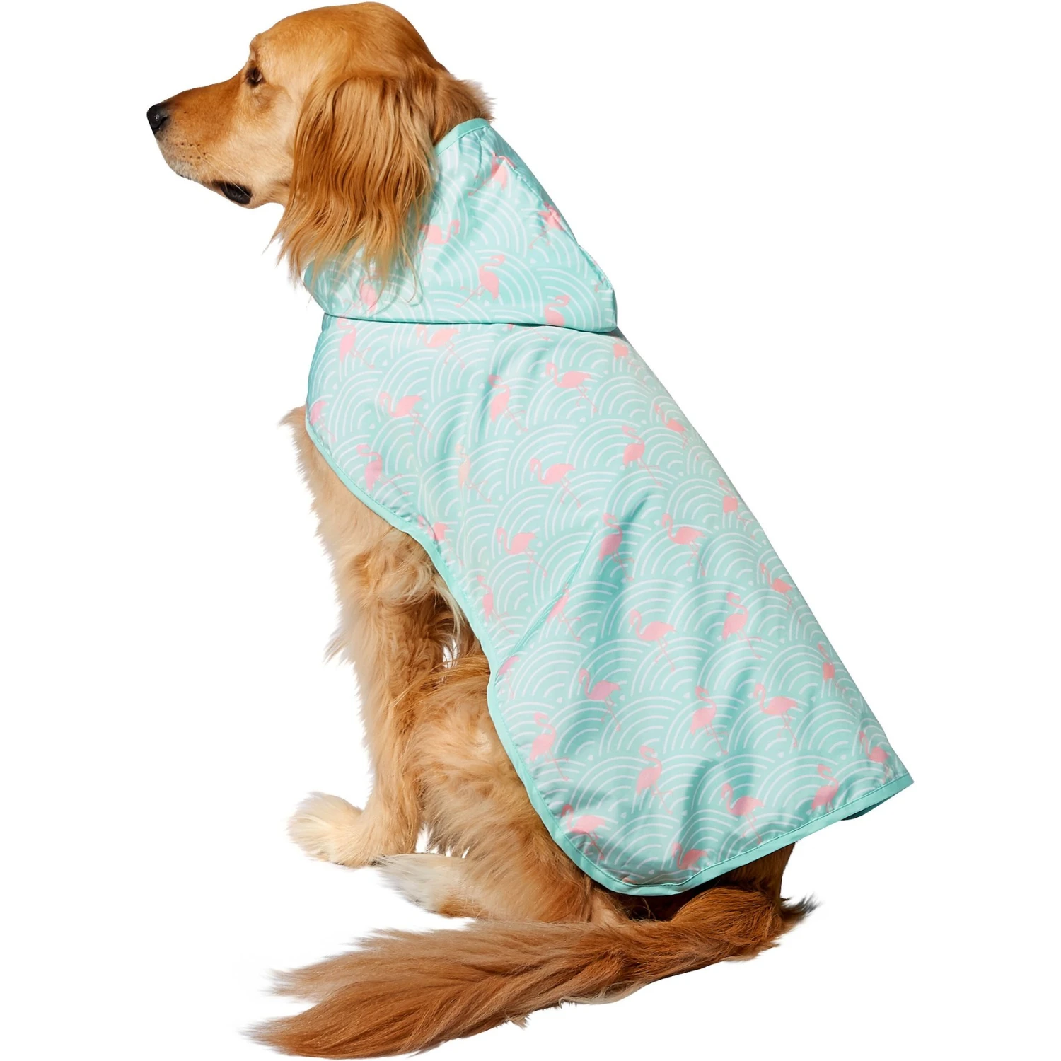Frisco Lightweight Flamingo Dog Raincoat 3 Frisco Lightweight Flamingo Dog Raincoat