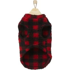 Frisco Ultra Lightweight Plaid Dog & Cat Fleece Vest -Cat Supplies 224280 PT4. AC SS1800 V1599006380