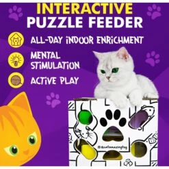 Cat Amazing Sliders Interactive Treat Maze & Puzzle Cat Toy 13 Cat Amazing Sliders Interactive Treat Maze & Puzzle Cat Toy -Cat Supplies 225050 PT5. AC SS1800 V1583528885