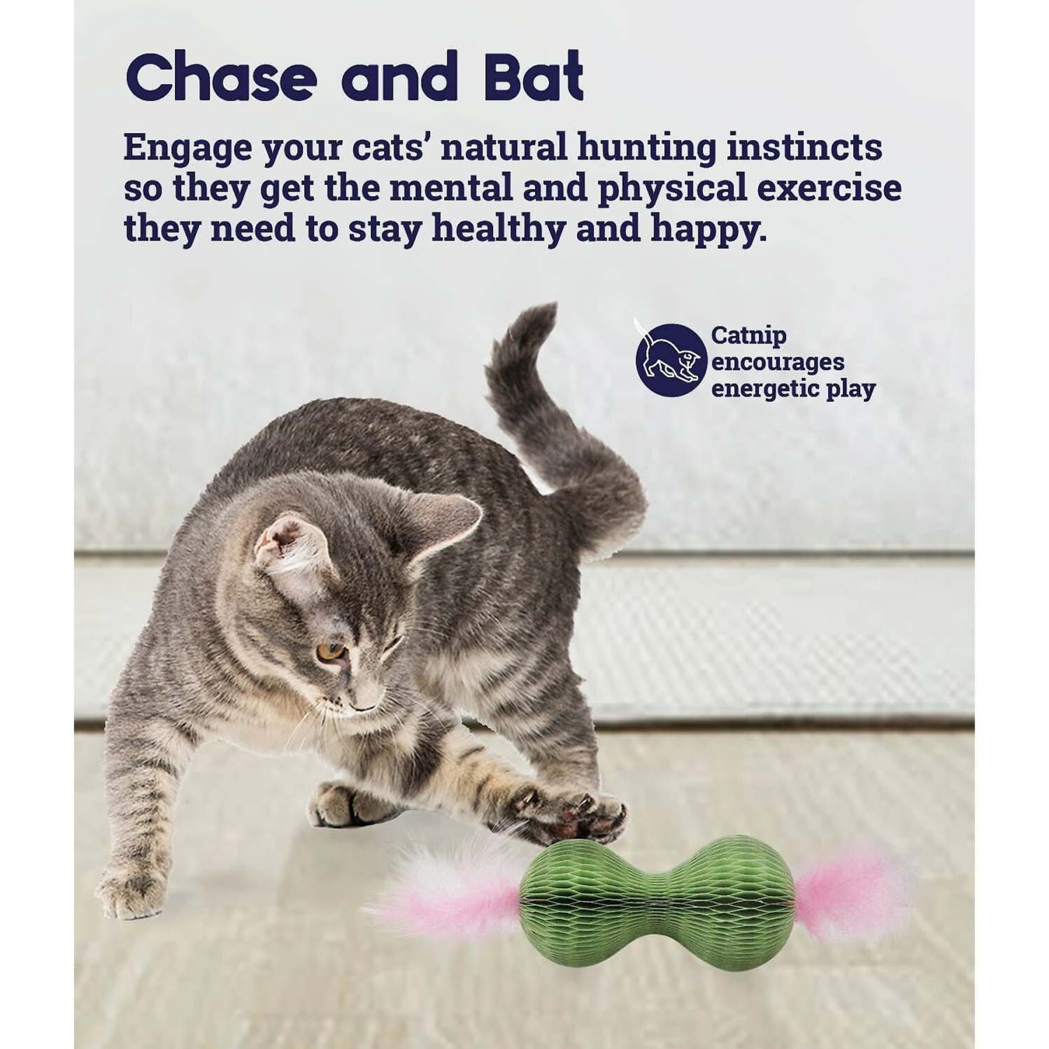 Catstages Honeycomb Hide-A-Ball Cat Toy With Catnip 5 Catstages Honeycomb Hide-A-Ball Cat Toy With Catnip - Image 3