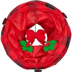 Frisco Holiday Buffalo Plaid Foldable Play Tunnel Cat Toy With Catnip 10 Frisco Holiday Buffalo Plaid Foldable Play Tunnel Cat Toy With Catnip -Cat Supplies 228549 PT3. AC SS1800 V1632773016