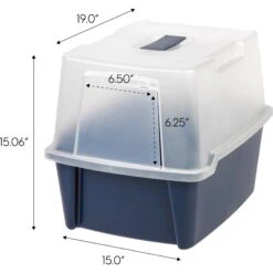 IRIS USA Enclosed With Front Door Flap & Scoop Cat Litter Box 15 IRIS USA Enclosed With Front Door Flap & Scoop Cat Litter Box -Cat Supplies 231660 PT4. AC SS1800 V1680808957