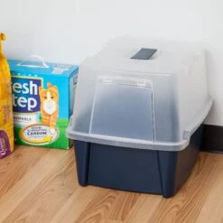 IRIS USA Enclosed With Front Door Flap & Scoop Cat Litter Box 18 IRIS USA Enclosed With Front Door Flap & Scoop Cat Litter Box -Cat Supplies 231660 PT7. AC SS1800 V1680808960