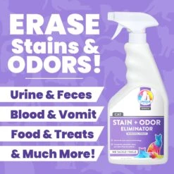 Unique Pet Care Sweet Tangerine Cat Odor + Stain Remover, 24-oz Bottle -Cat Supplies 232913 PT1. AC SS1800 V1700689699