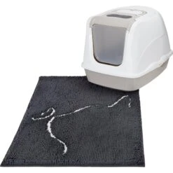 Frisco Microfiber Chenille Cat Silhouette Litter Mat 11 Frisco Microfiber Chenille Cat Silhouette Litter Mat -Cat Supplies 235902 PT3. AC SS1800 V1603342031