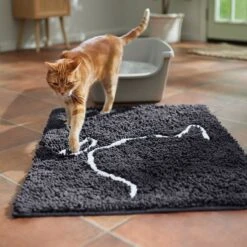 Frisco Microfiber Chenille Cat Silhouette Litter Mat 12 Frisco Microfiber Chenille Cat Silhouette Litter Mat -Cat Supplies 235902 PT4. AC SS1800 V1676556246