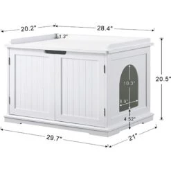 Unipaws Decorative Cat Litter Box Enclosure 14 Unipaws Decorative Cat Litter Box Enclosure -Cat Supplies 241607 PT6. AC SS1800 V1631605006