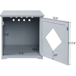 Unipaws Decorative Diamond-Design Cat Litter Box Enclosure 15 Unipaws Decorative Diamond-Design Cat Litter Box Enclosure -Cat Supplies 241620 PT5. AC SS1800 V1701379453