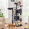 Yaheetech 57-in Plush Cat Tree & Condo -Cat Supplies 242612 MAIN. AC SS1800 V1680630142