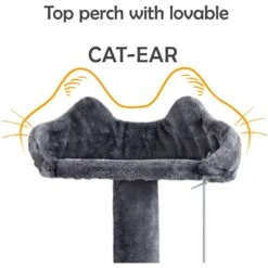 Yaheetech 57-in Plush Cat Tree & Condo -Cat Supplies 242612 PT4. AC SS1800 V1680628901