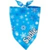 Frisco Blue Snowflakes Personalized Dog & Cat Bandana -Cat Supplies 242803 MAIN. AC SS1800 V1600114285