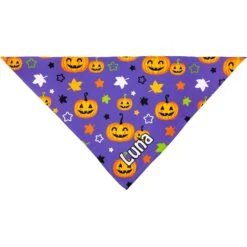 Frisco Halloween Pumpkins Personalized Dog & Cat Bandana -Cat Supplies 242815 PT3. AC SS1800 V1618511830
