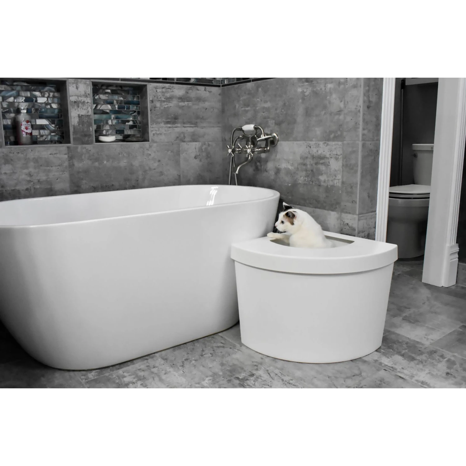 Kitangle Top Entry Cat Litter Box, Large 3 Kitangle Top Entry Cat Litter Box, Large