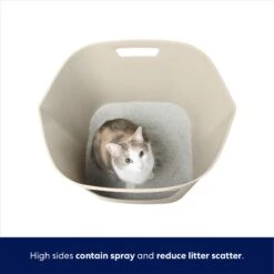 Frisco Leaf High-Sided Cat Litter Box, Large -Cat Supplies 258782 PT2. AC SS1800 V1675279643